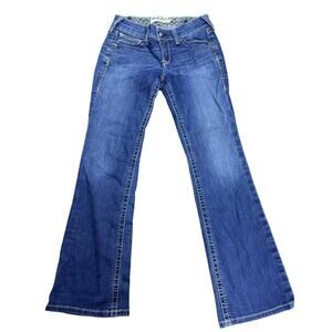 Ariat R.E.A.L. Denim Women’s 28S Bootcut Jeans Blue Mid Rise Stretch Western
